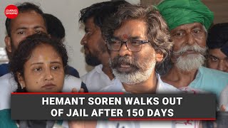 Former Jharkhand CM Hemant Soren walks out of jail after 150 days