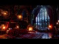 Cozy Castle Room Haven - Thunderstorm, Fireplace & Rain Sounds to Sleep in an instant - 12 Hours