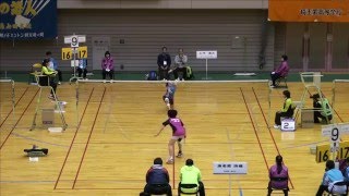 海老原 詩織(作新学院・栃木県) vs 仁平 菜月(富岡ふたば未来学園・福島県) 高校選抜バド2016 個人 女子シングルス決勝