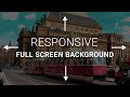 Responsive Full Screen Background | CSS Tutorial