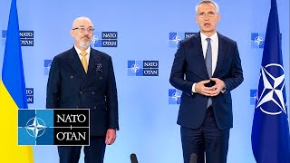 NATO Secretary General with the Minister of Defence of Ukraine 🇺🇦 Oleksii Reznikov, 15 JUN 2023
