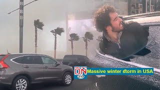 Terrible snow storms hit 5 US states ।। More than 1 million people are without electricity #dn2.0