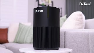 Dr Trust USA Zurich Home Air Purifier with HEPA Filter + UV LED 4 Stage Filtration \u0026 Air Quality 908