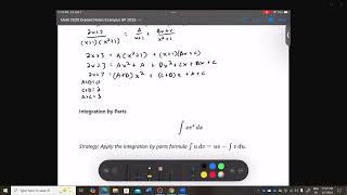 Math 2520 Chapter 8.6 Integration Strategies