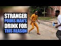 Stranger Pours Man's Drink For This Reason