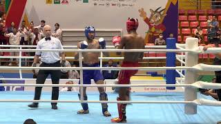 31st SEA Games  Kickboxing Final Men's 71Kg. CHHOEUNG LVAY (CAMBODIA) Vs THONGCHAI (THAILAND)