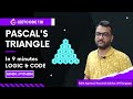 LeetCode 118 – Pascal’s Triangle | Pattern-Based DSA Explained in Hindi | Python Code