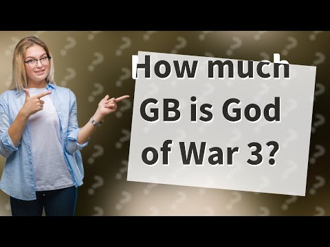 How many GB is God of War 3 on PC?