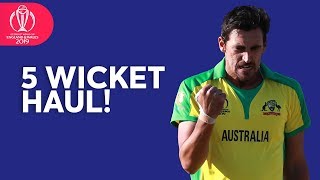 Mitchell Starc Takes FIVE Wickets Against West Indies | ICC Cricket World Cup 2019