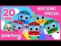 The Wheels on the Bus and more | Bus Songs | +Compilation | Pinkfong Songs for Children