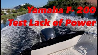 YAMAHA F-200 LEAK DOWN TEST DIAGNOSTIC REPAIR SEA TRIAL
