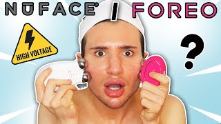 NuFACE Trinity VS FOREO Bear: which one gives you the BEST results?? (one month test with pictures)