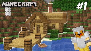 MY FIRST HOME ! Minecraft Let's Play Episode 1...