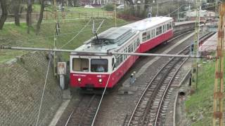 Зубчатый электропоезд в Будапеште 2 / Rack railway electric train in Budapest 2