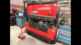 Amada FBD8020NT 80 Ton CNC Hydraulic Press Brake with Amada Multimedia Network Control-PC