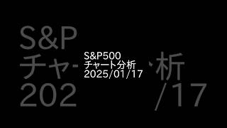 【S\u0026P500指数の分析】 （2025年1月17日 06時45分時点の情報をもとに分析） #投資 #sp500 #チャート分析 #相場解説