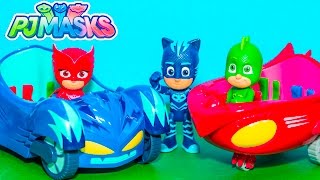 PJ MASKS  Cat Car + Owl Glider New Toys Playground Adventure Video