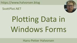 Plotting Data in Windows Forms using ScottPlot (Free and Open-source Plotting Library for .NET)