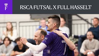 HIGHLIGHTS Belgian Futsal League: RSCA Futsal - Full Hasselt | 2023-2024