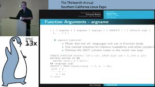 Joe Conway - Fun with Functions, by Example - SCALE 13x