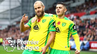 Teemu Pukki grabs two-goal Norwich City cushion v. Brentford | Premier League | NBC Sports