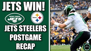 ZACH WILSON LEADS THE JETS TO WIN! New York Jets POSTGAME RECAP vs Pittsburgh Steelers