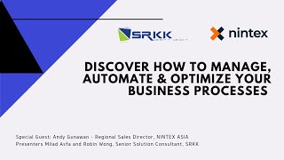 Discover How To Manage, Automate & Optimize Your Business Processes​ Webinar