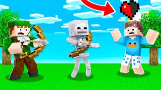 Minecraft, mas temos apenas MEIO CORAÇÃO...