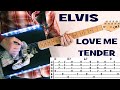 Elvis Presley Love Me Tender Guitar Chords Lesson with Tab Tutorial