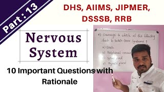 Nervous System Important MCQs For Nursing Competitive Exams (Part-13)