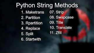 20 - Python String Methods - 03