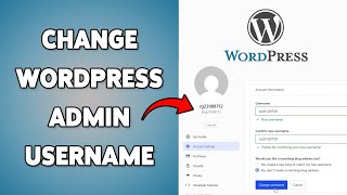 How To Change WordPress Admin Username | Replace Default Username In WordPress 2025