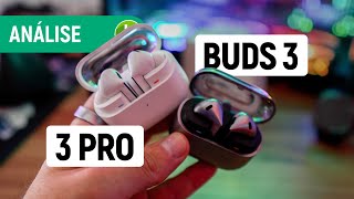 GALAXY BUDS 3 e 3 PRO: novos FONES da SAMSUNG SUPERAM AirPods da APPLE? | Análise / Review