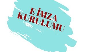 E İMZA KURULUMU (EGÜVEN -TÜRKKEP -TURKTRUST -TÜBİTAK ,SERTİFİKASYON VE AKTİVASYON İŞLEMİ ,JAVA  )