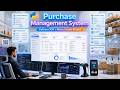🛒🔥Purchase Management System Using Python | OOP + Menu Driven Project | Full Python Project Tutorial