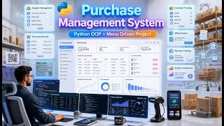 🛒🔥Purchase Management System Using Python | OOP + Menu Driven Project | Full Python Project Tutorial