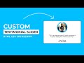 How to Create a Custom JavaScript Testimonial Slider