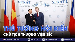 Thủ tướng Phạm Minh Chính hội kiến Chủ tịch Thượng viện Séc - VNA