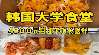 韩国大学食堂4500元自助午饭长啥样？挑战全网最会用夹子的留学生！