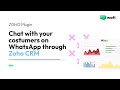 Send WhatsApp Message Automatically from Zoho CRM Workflow