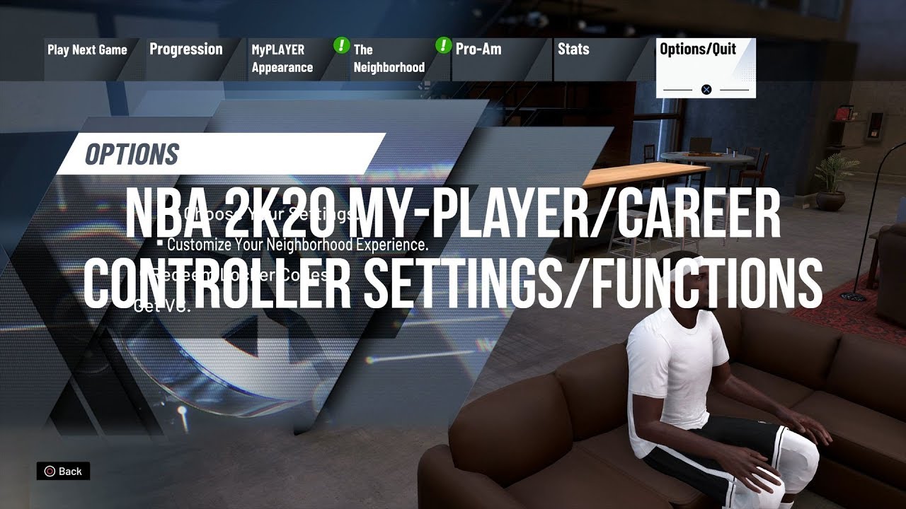 NBA 2K20 MY-PLAYER CONTROLLER SETTINGS + EXPLANATIONS - YouTube