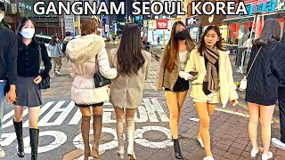 [4K 추워진 강남 거리 산책 🥶🥶🥶]- 아무리 날씨가 추워도 강남은 따뜻하네요 👌👌👌GANGNAM/SEOUL/KOREA