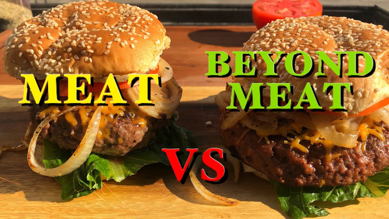 MEAT EATER EATS BEYOND MEAT BURGER/BEYOND MEAT BURGER VS BEEF BURGER ...