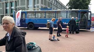 Demonstrerende trolleybussen