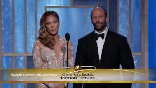 Jennifer Lopez Gives Award to Adele for 'Skyfall' - Golden Globes 2013 (HD 1080p)