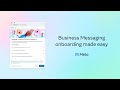 Onboarding Businesses with Embedded Signup to Meta Business Messaging Technologies
