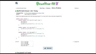 Java Practice-it Introduction to Java Programming | Self-Check 1.22 Tricky