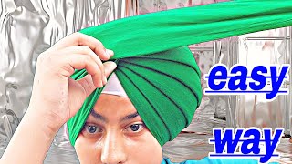 ਸੈਮੀ ਪਟਿਆਲਾ ਸ਼ਾਹੀ ਪੱਗ, how to tie semi patiala shahi turban @TURBANLOVES