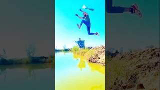 India ko challenge #indiavpakistan#armylovers #pakistanvsindia #videovirel#Long jump cross canal