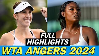 Alycia Parks vs Belinda Bencic Full Highlights | WTA Angers 2024